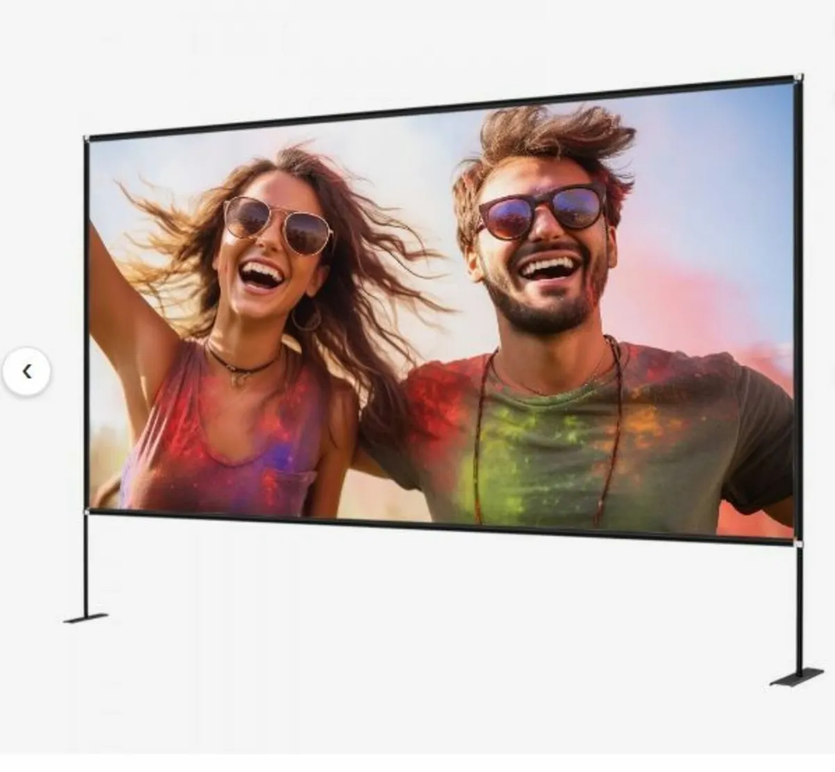 Outdoor Movie Screen w/ Stand, 150" Portable - Image 4