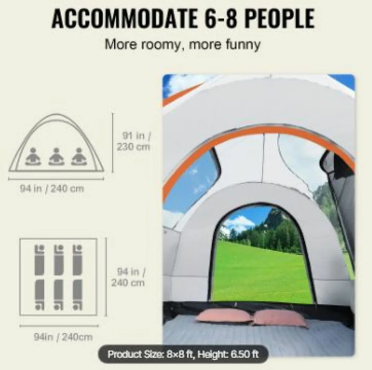SUV Camping Tent, 8'-8' SUV Tent - Image 3