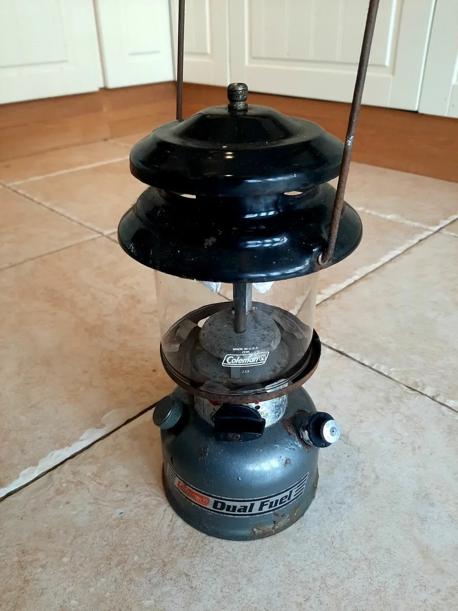 Vintage dual fuel lantern - Image 1