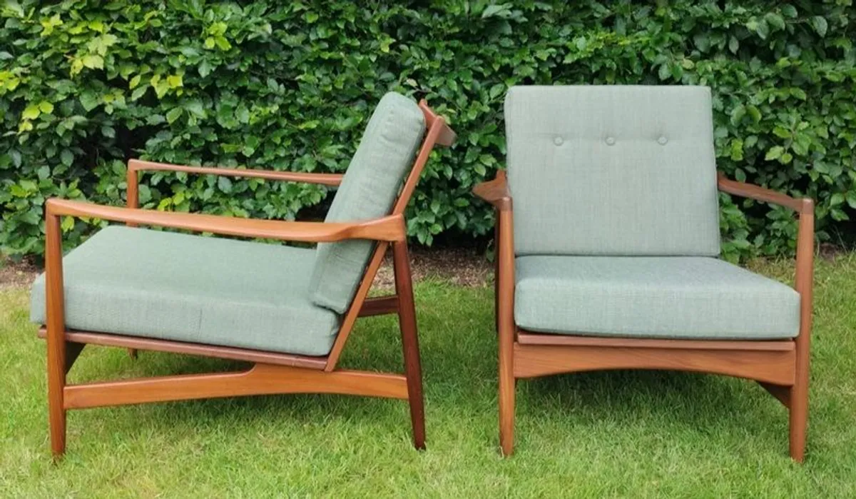 Mid Century Vintage Retro G Plan Danish Range Armchairs - Image 1