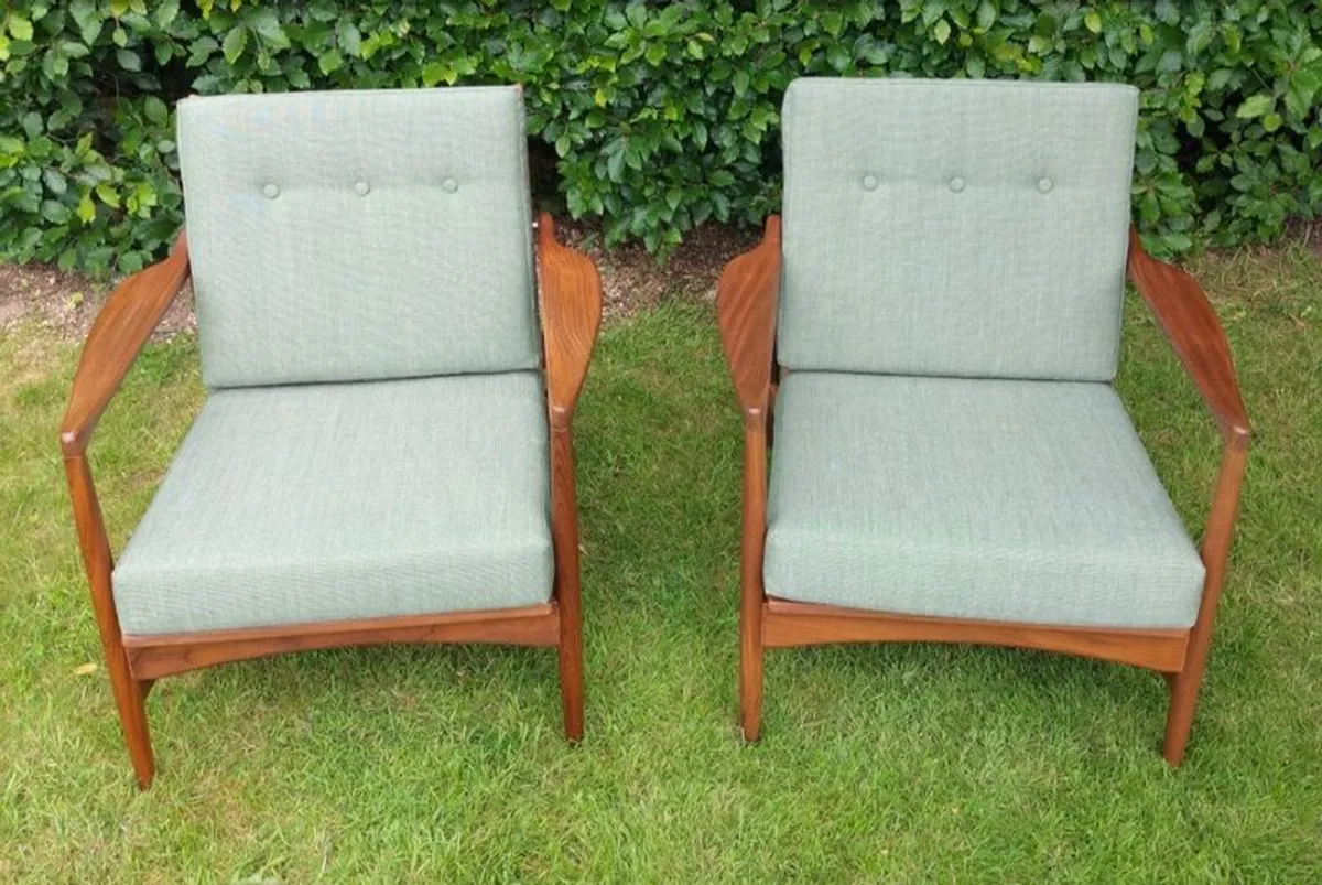 Mid Century Vintage Retro G Plan Danish Range Armchairs - Image 4