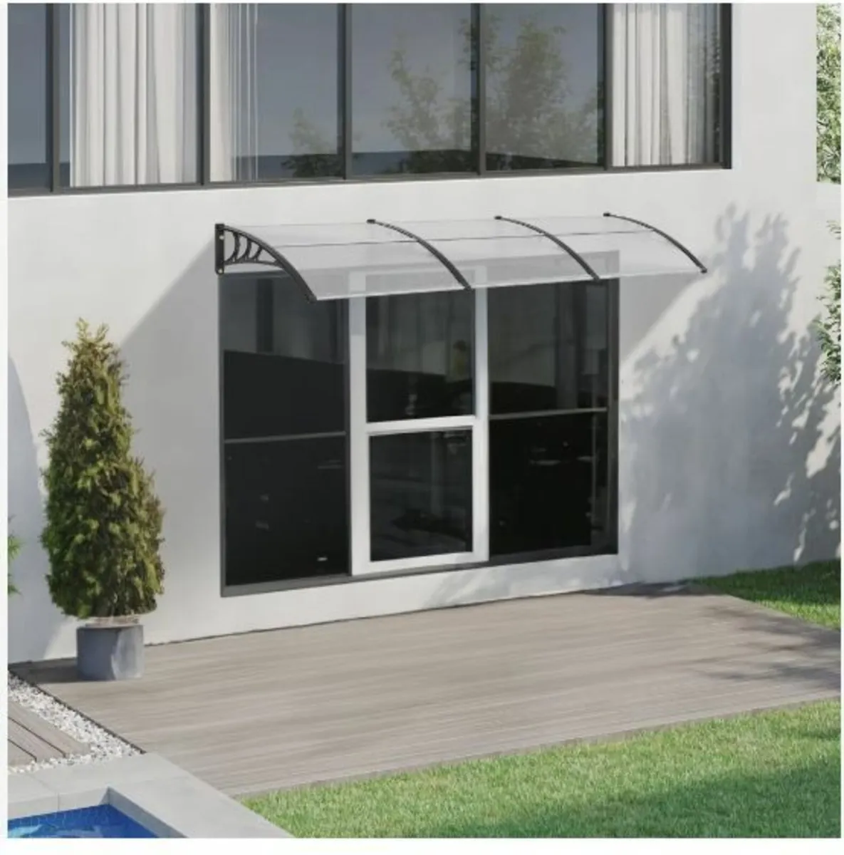 Window Door Awning Canopy, 38" x 117" Door - Image 4