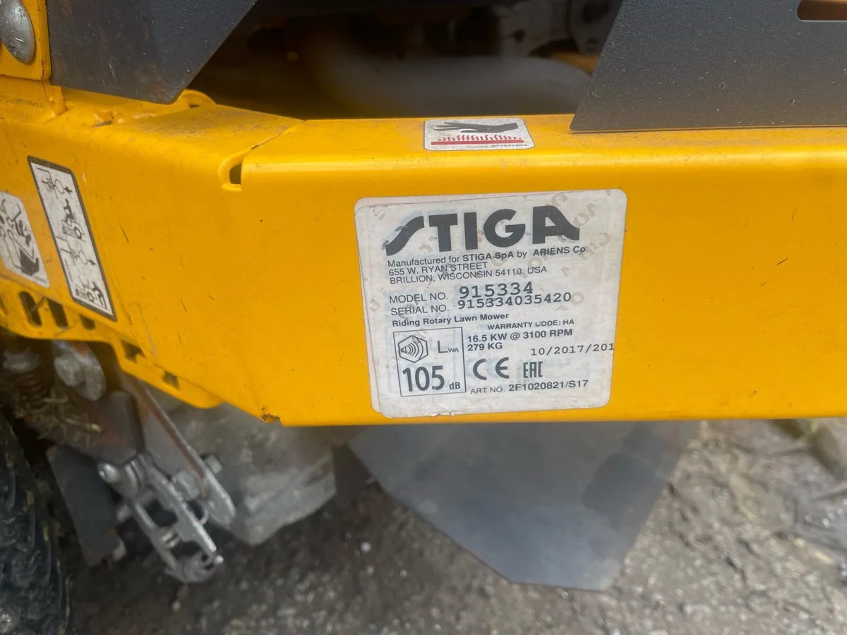 Stiga zero turn mower - Image 3