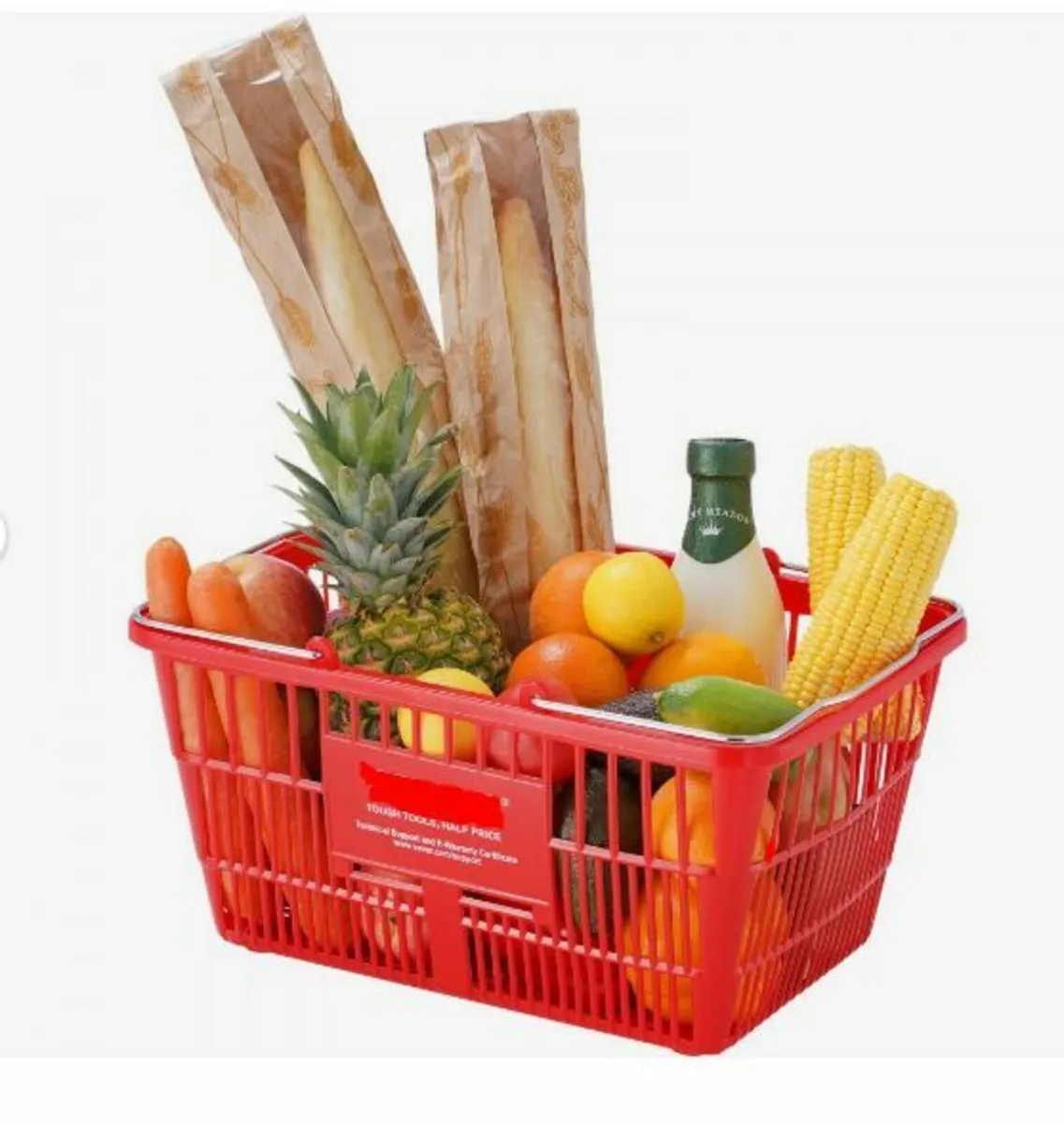 Shopping Basket Grocery Basket 12PCS 21L - Image 3