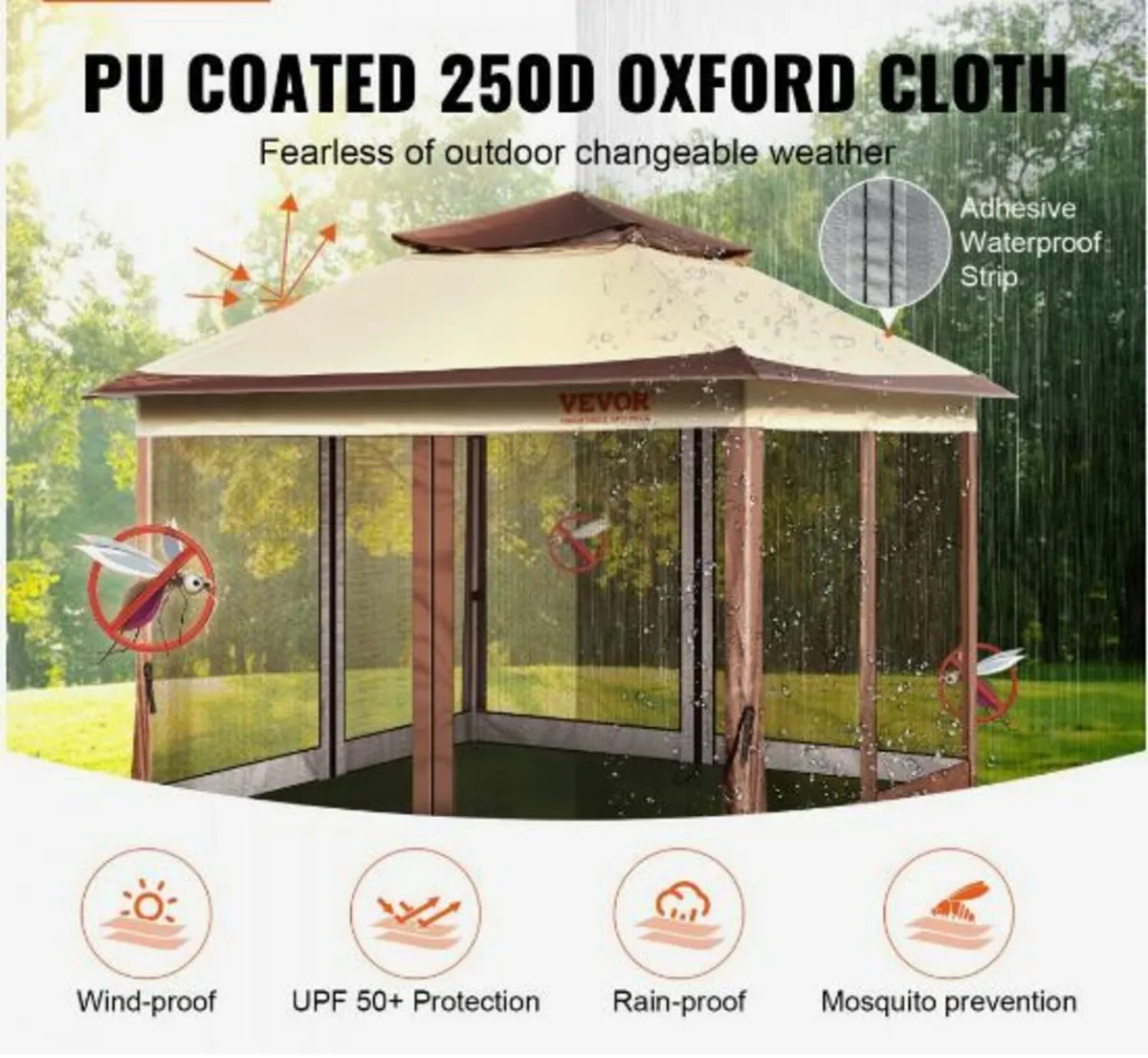 Patio Gazebo, 11 x 11 FT Pop up Gazebo - Image 3