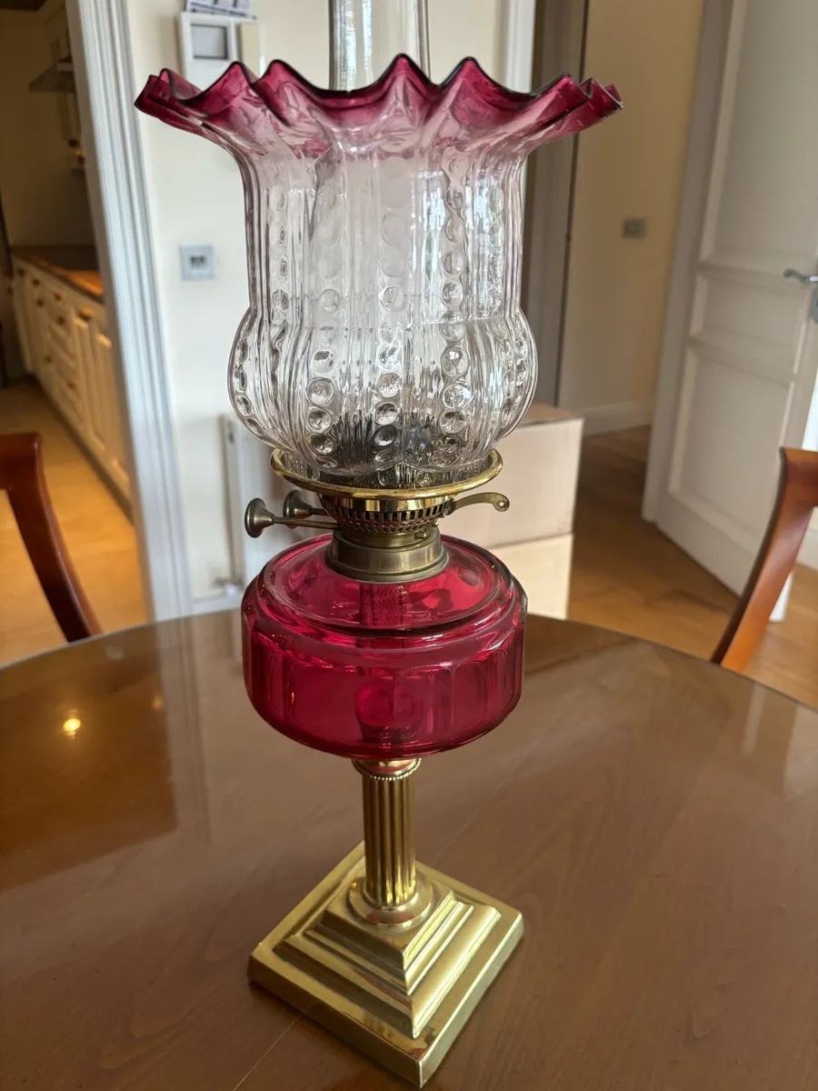 Antique brass lantern - Image 1