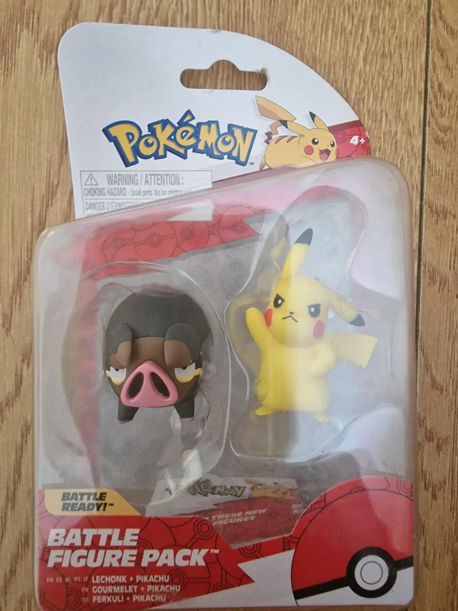 Pokémon Battle Figure 2 Pack (Pikachu & Lechonk) - Image 1