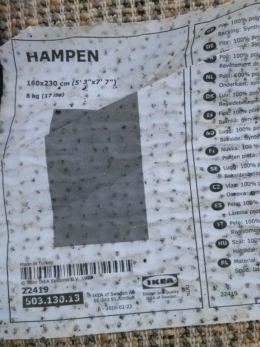 IKEA "HAMPEN" RUG - Image 2