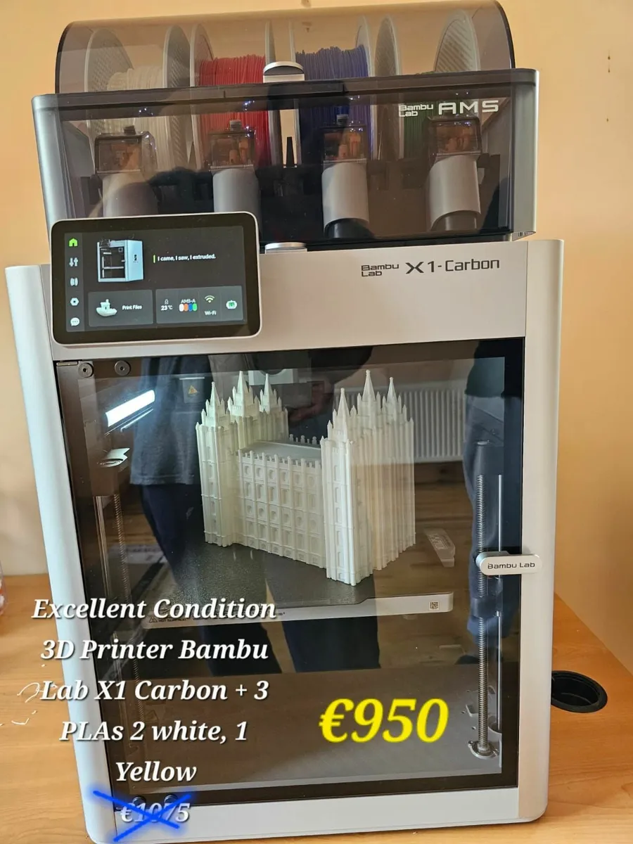 Bambu Lab X1 Carbon + 3 Brand New PLA Filaments - Image 2