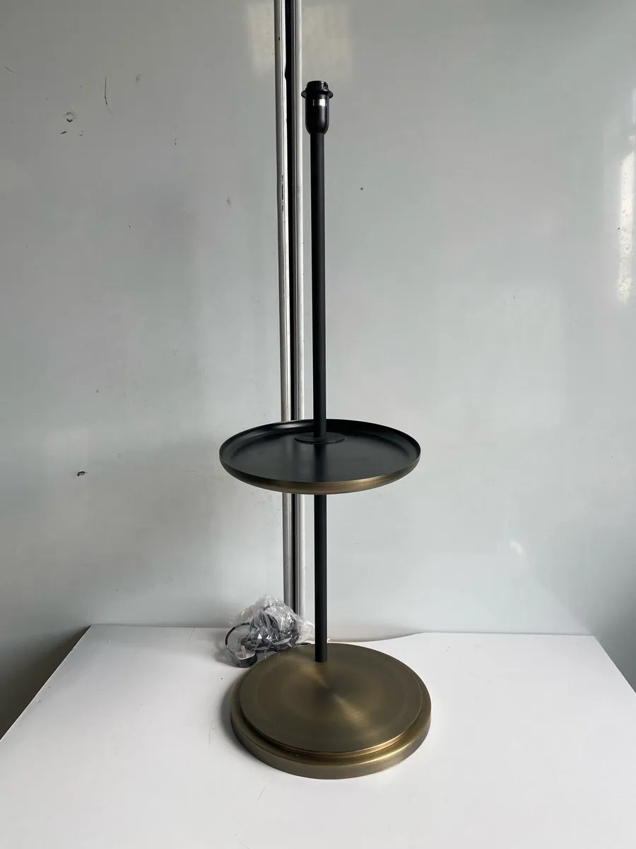 Vintage Floor lamp with Shelf - Image 1