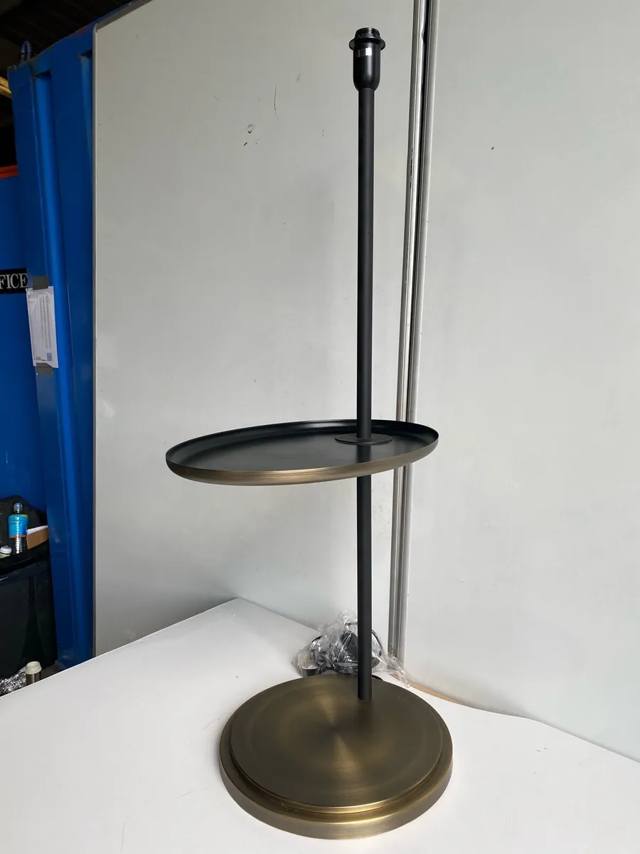 Vintage Floor lamp with Shelf - Image 2