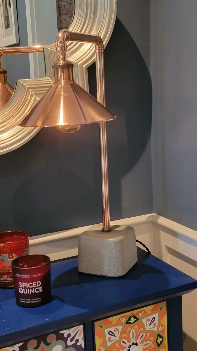 Copper and concrete Table lamp - Image 1
