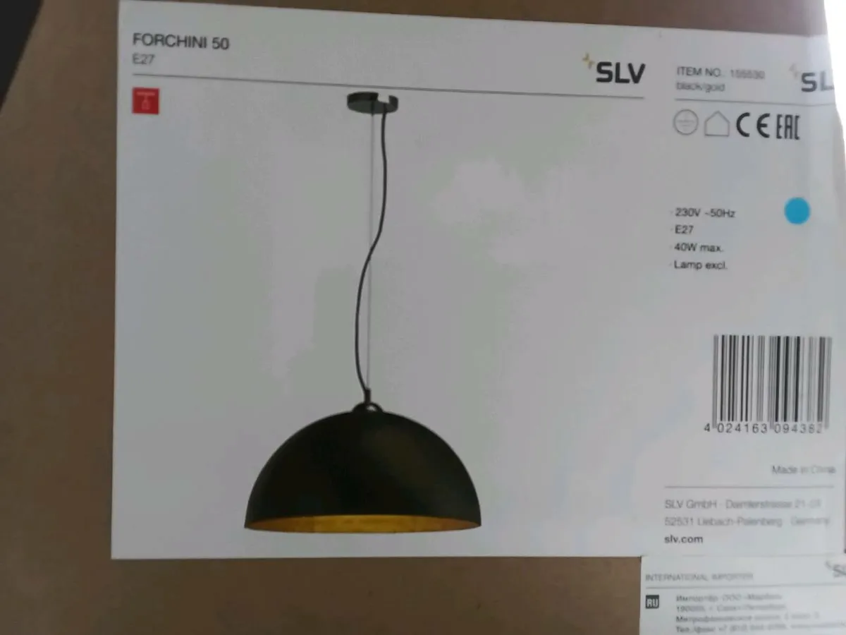 SLV Forchini  50 E27 pendant light x1 - Image 4