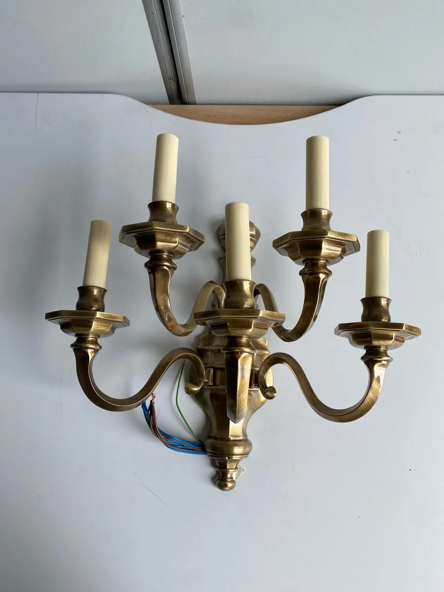 Vintage Candelabra Wall Light – 5 Bulbs - Image 3