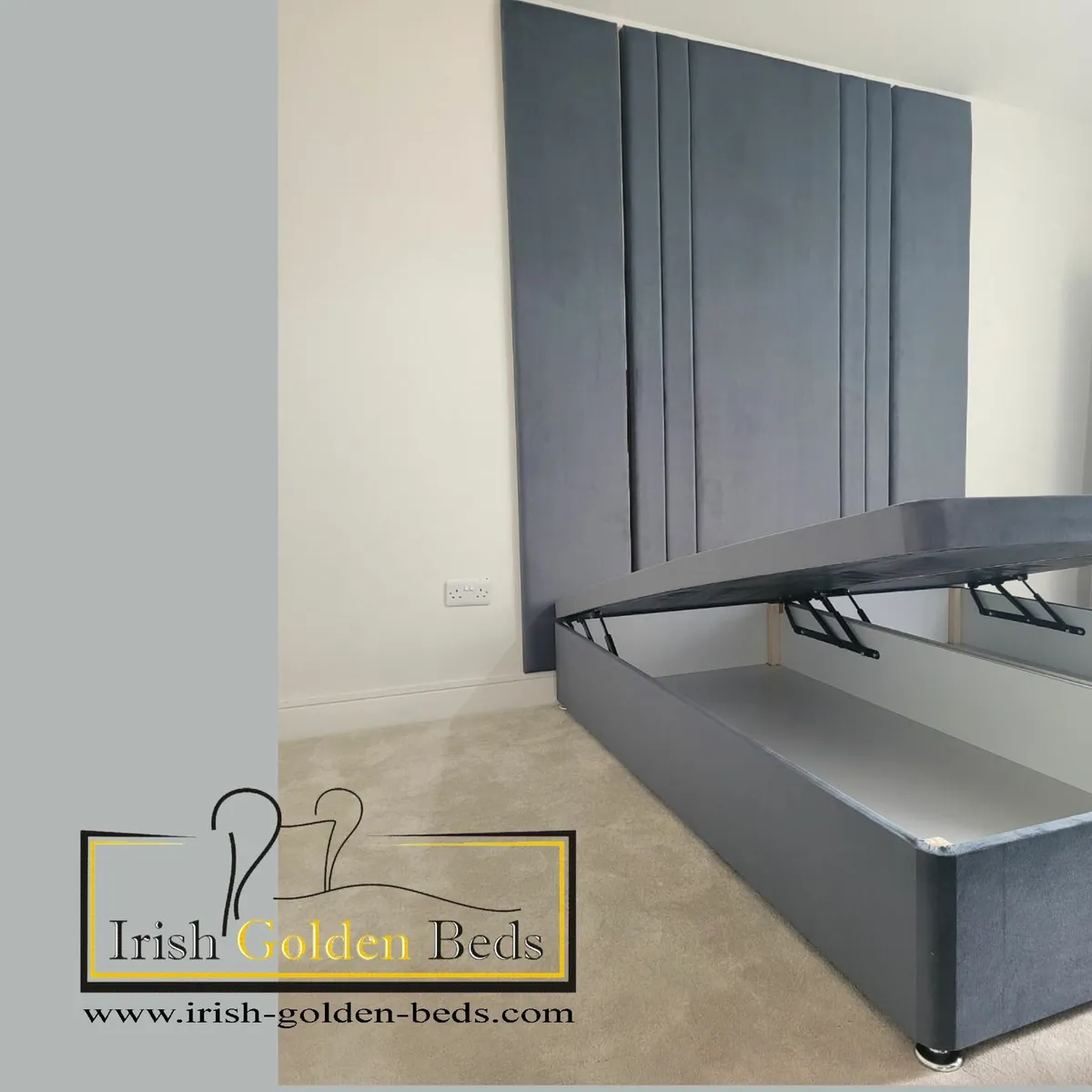 bed frame and headboard, free delivery - Image 1