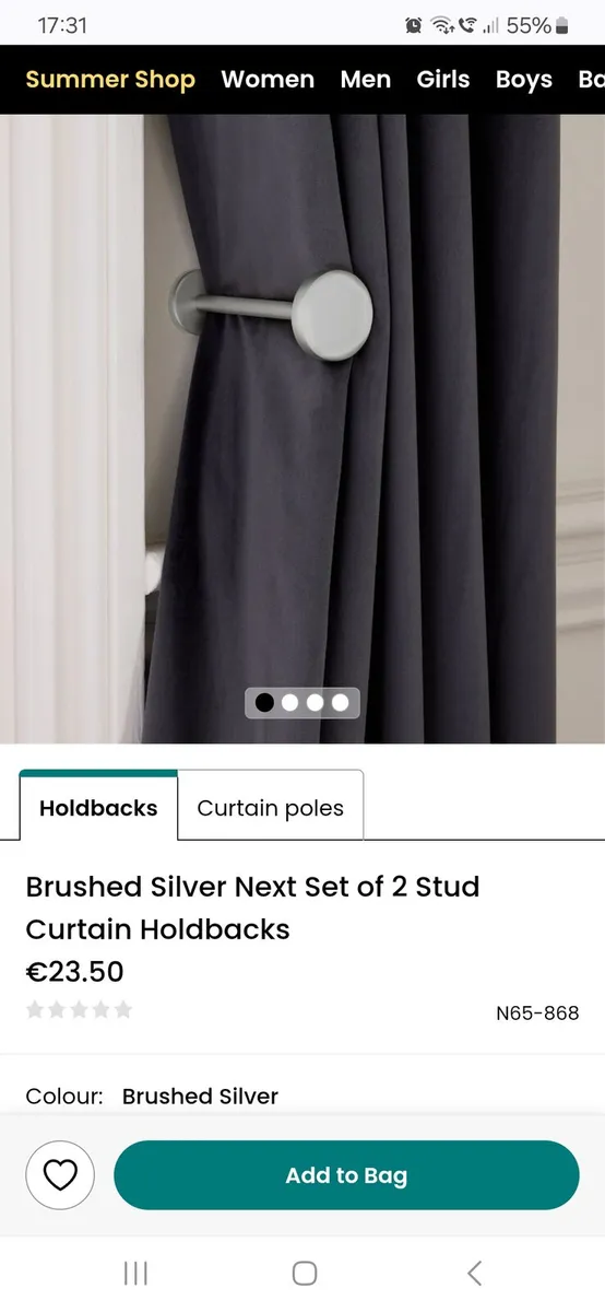 Next metal hold backs - Image 1