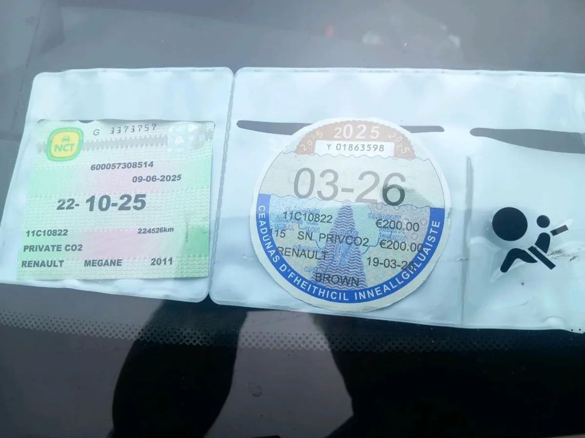 11.Renault.Megan.1.5dci.224km.nct22/10/25.Tax.3/26 - Image 4