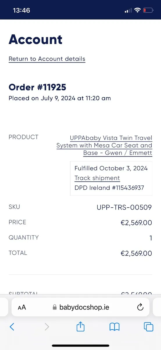 uppa baby vista 2 pram - Image 2