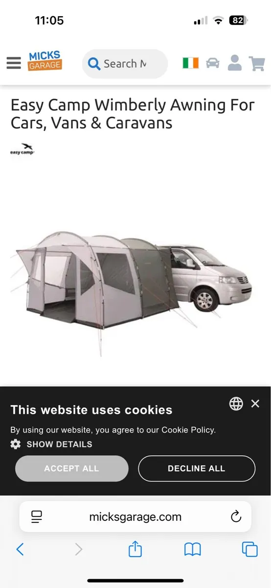 Awning for camper van - Image 1