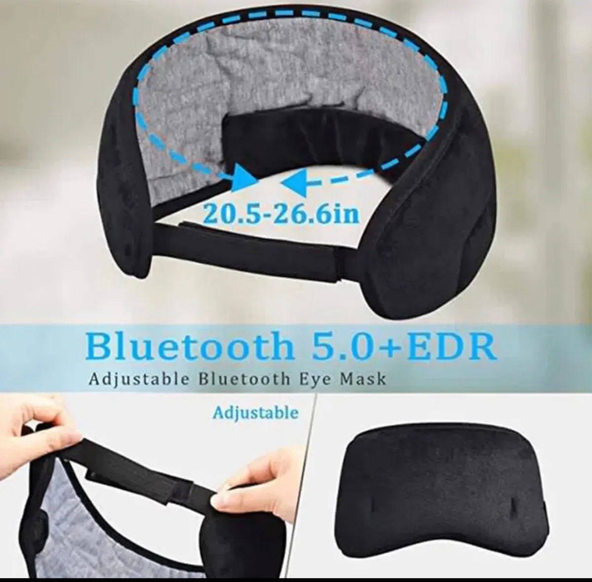 Wireless Bluetooth Headband Eye mask Headphones - Image 2