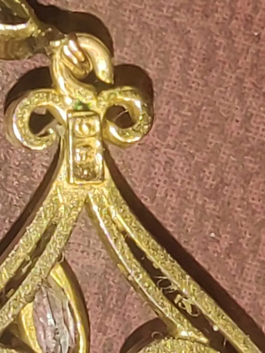 VICTORIAN BLUE SAPPHIRES, 9CT Gold 6.86g Chain ! - Image 4