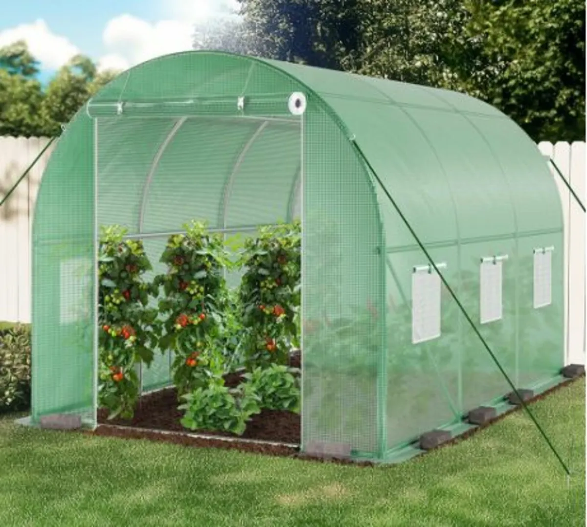 Polytunnel Greenhouse 3x2x2 m 6m² Poly Tunnels - Image 1