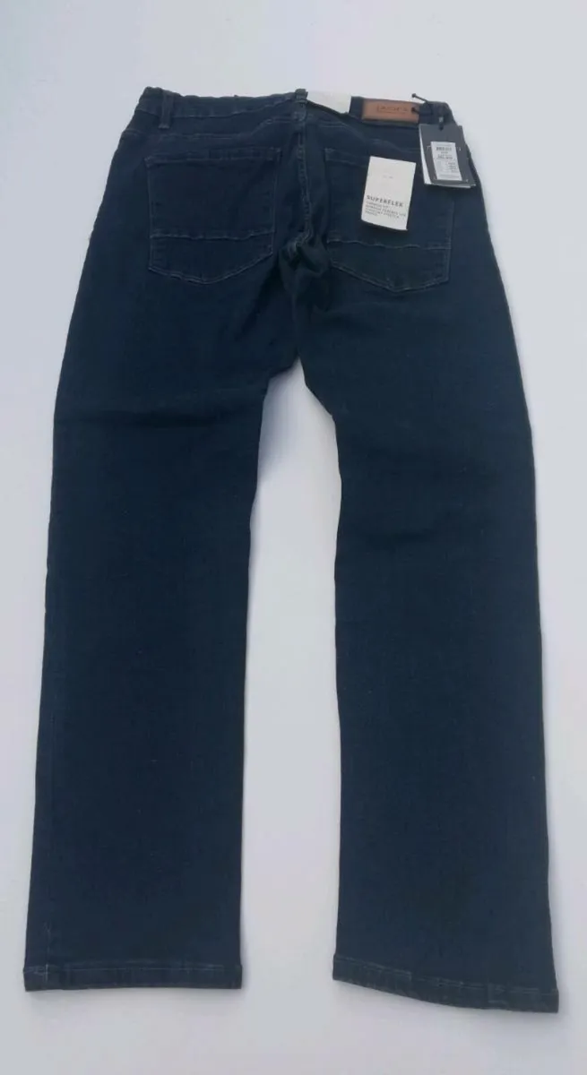 New Jack's International tapered navy mens jeans - Image 1