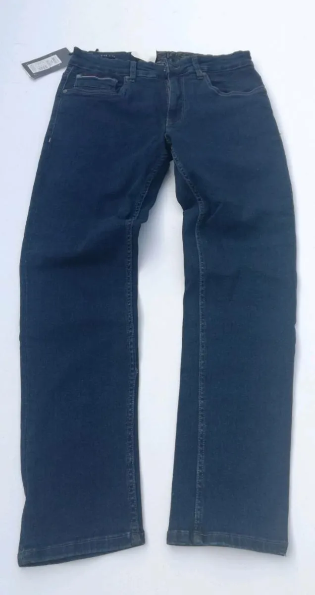 New Jack's International tapered navy mens jeans - Image 3