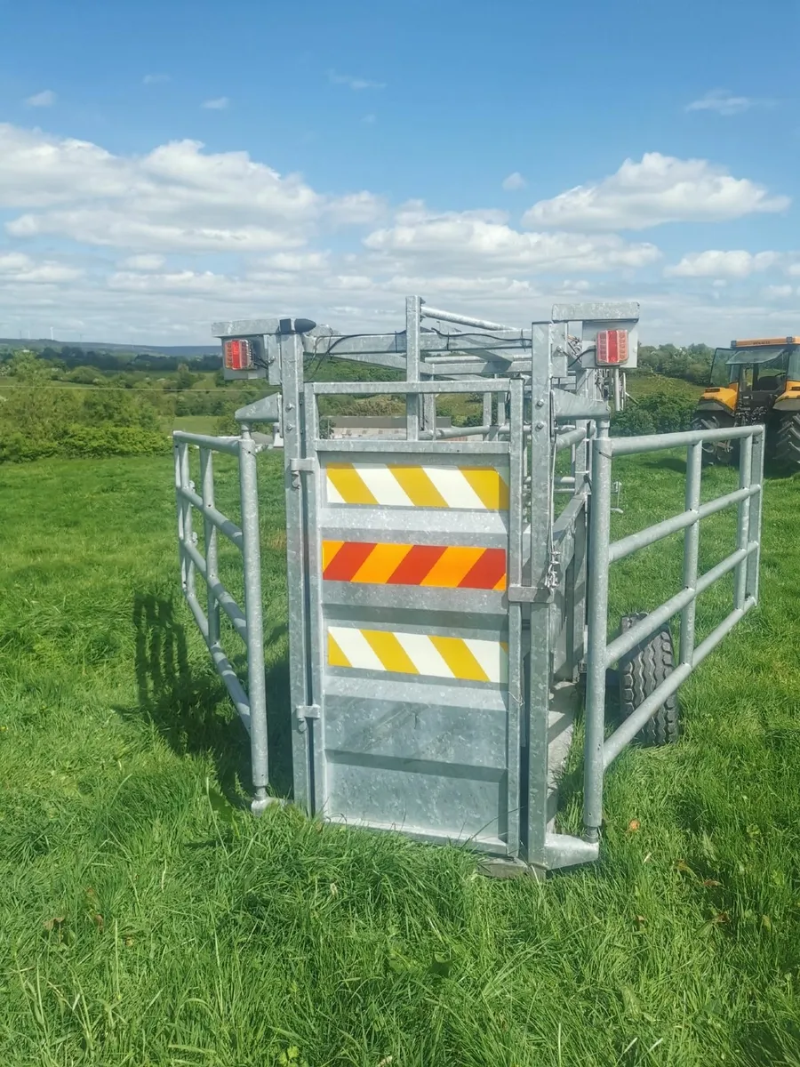 25ft  Mobile cattle crush with  Hydraulic Axle - Image 3