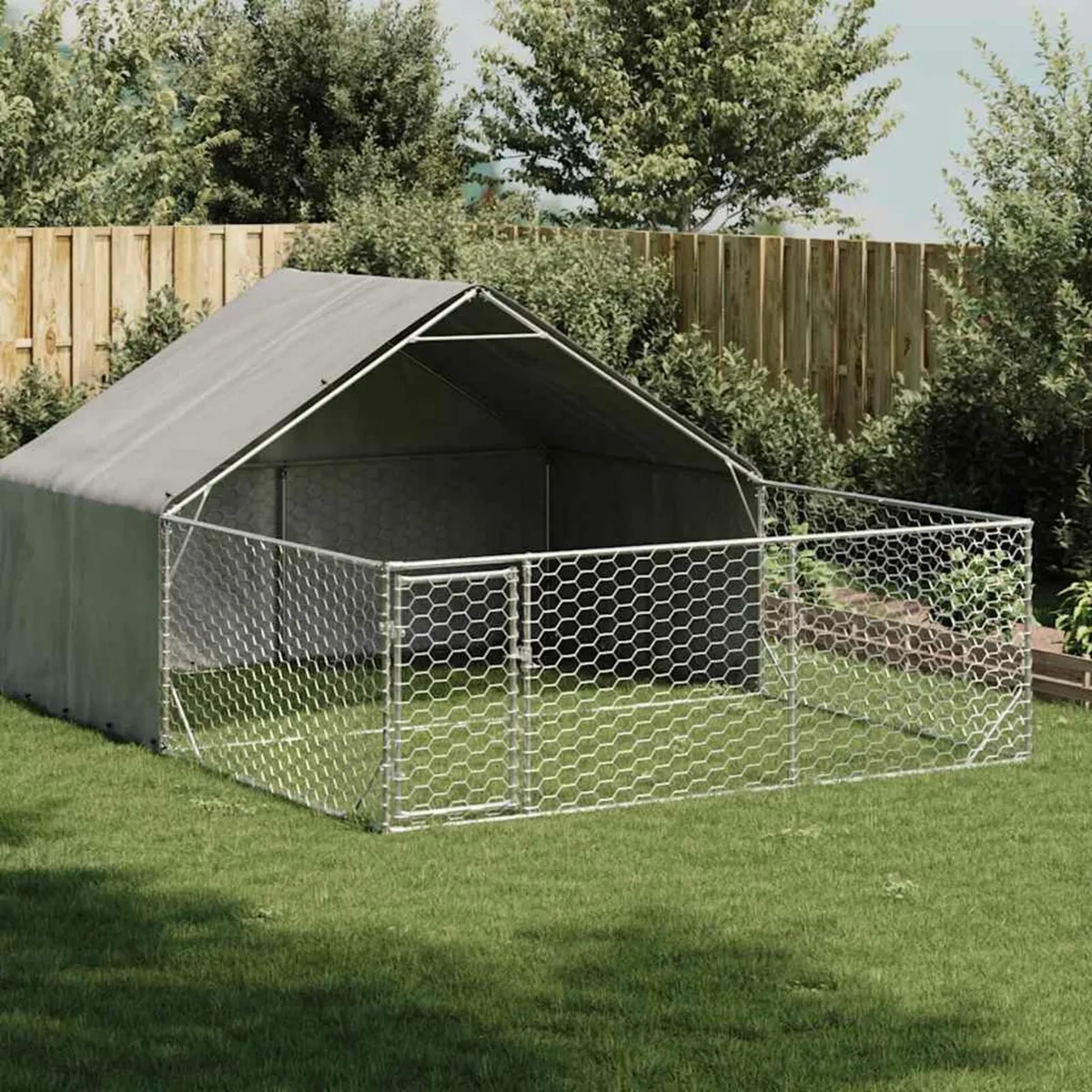 [Free P&P] New Outdoor Dog Kennel with Run 4x3x1.9 - Image 1