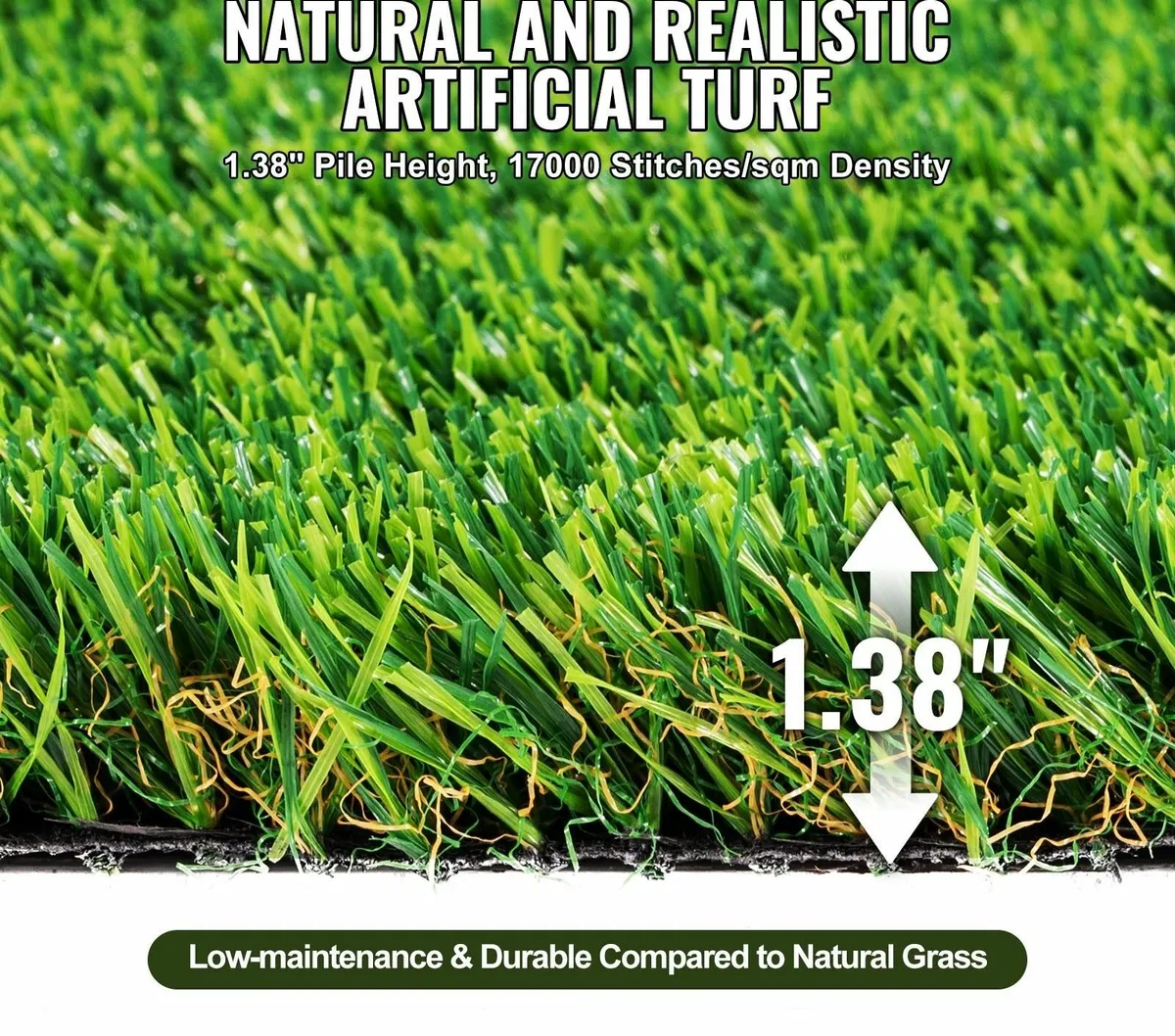 Premium Artificial Grass Rug 6x10 ft or 4x6 ft Ast - Image 2