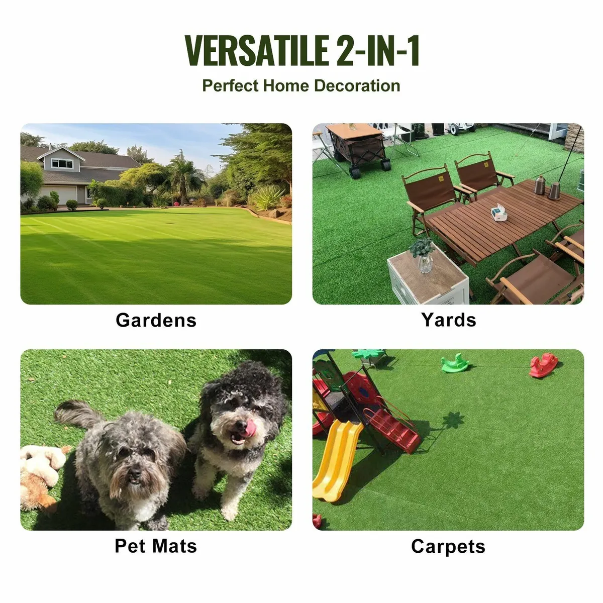 Premium Artificial Grass Rug 6x10 ft or 4x6 ft Ast - Image 4