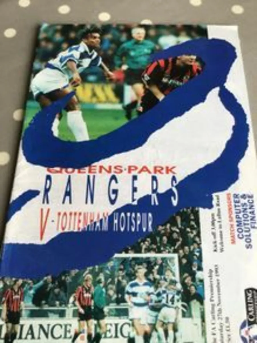 Old Football Program - Queens Park Rangers v Spurs