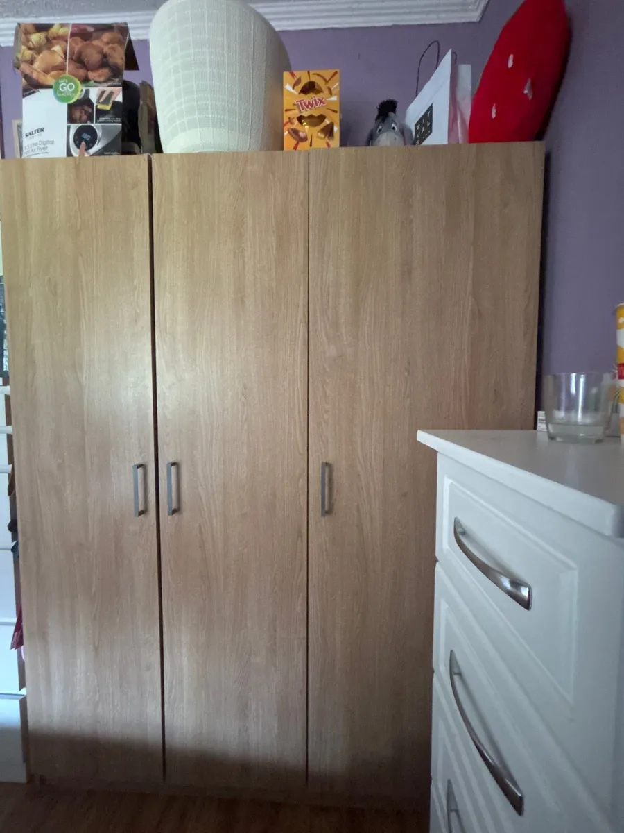 Three door ikea wardrobe