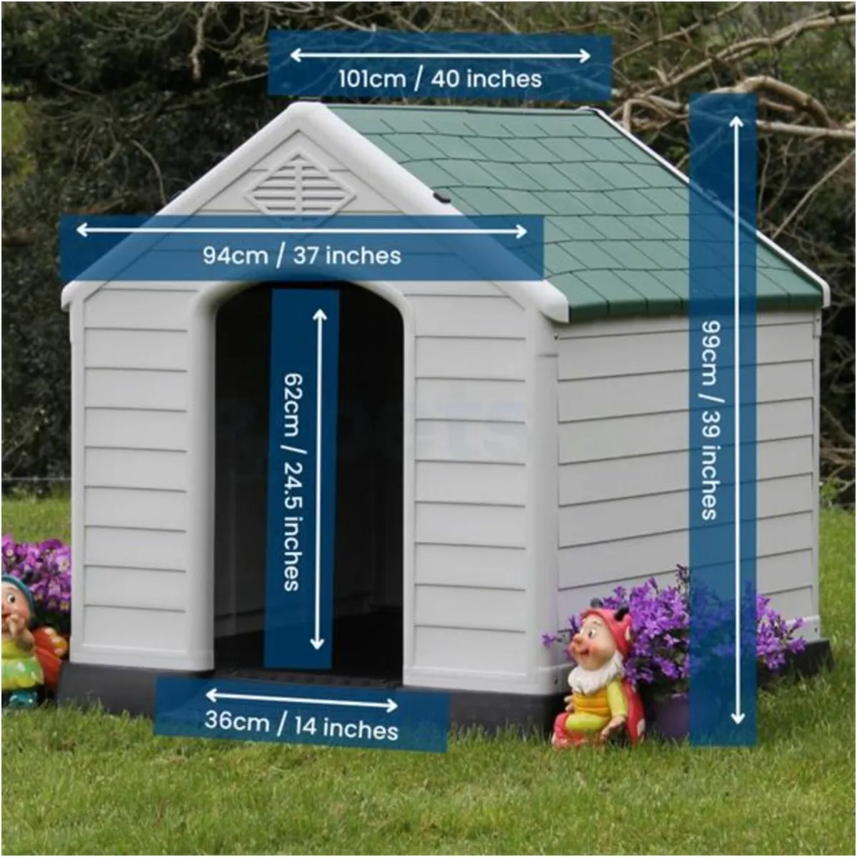 Dog House Kennel - Plastic - Extra Large - Image 3