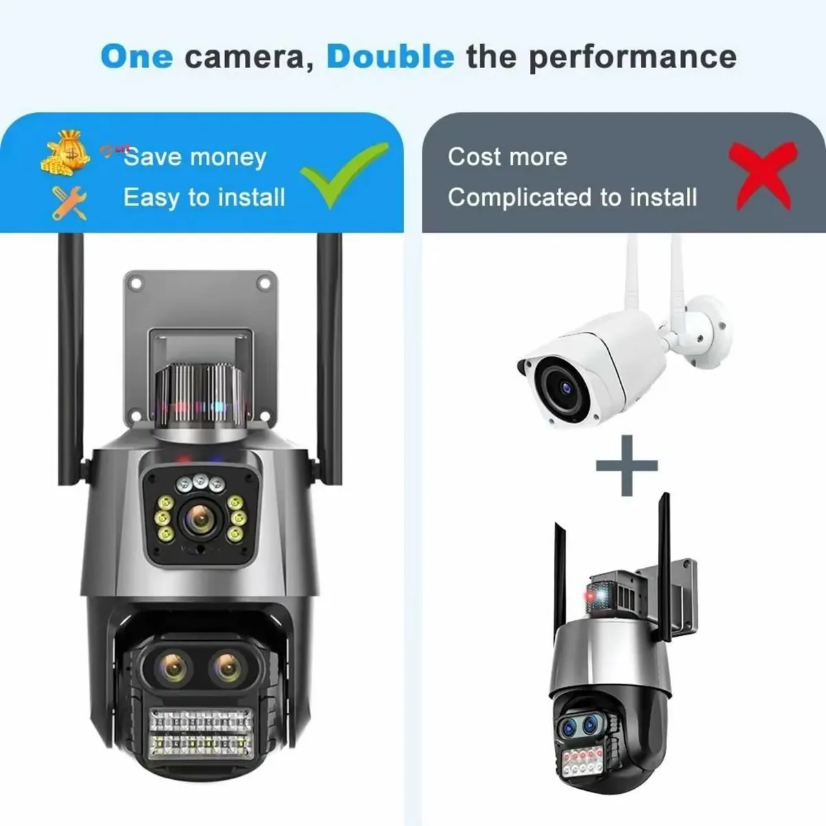 12MP Alarm Smart Camera Home CCTV WiFi CAlving - Image 3