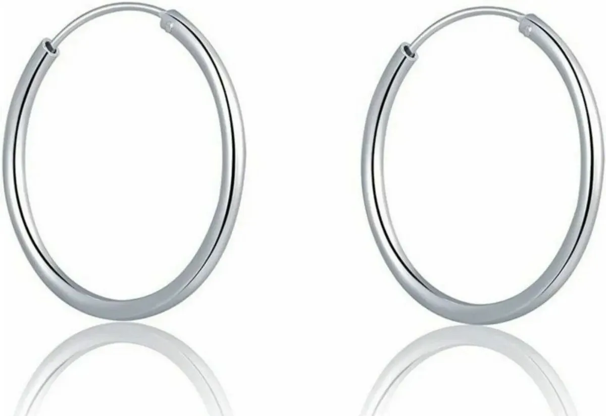 BNIB Silver Sleeper Earrings - Image 2