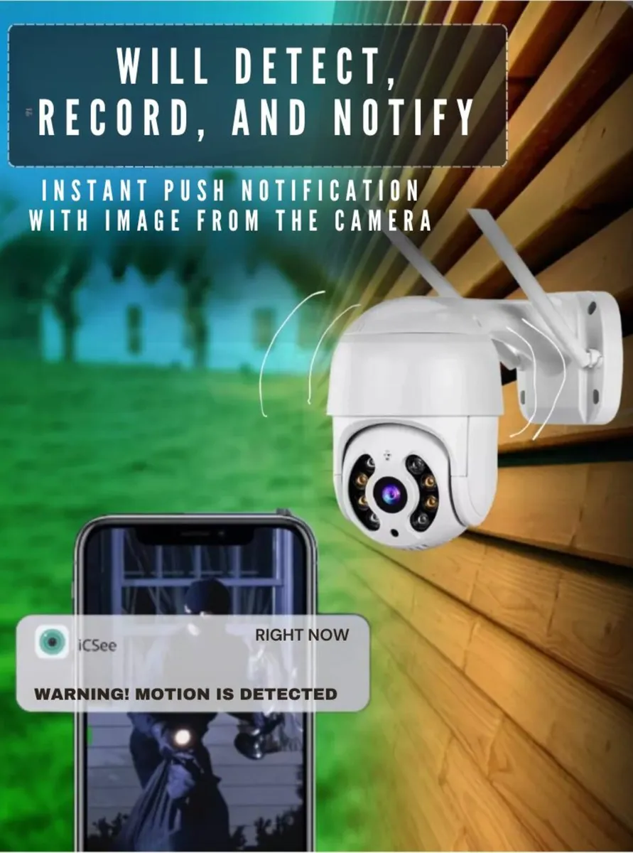8MP CCTV WiFi Wireless Camera Home Security Farm - Image 4