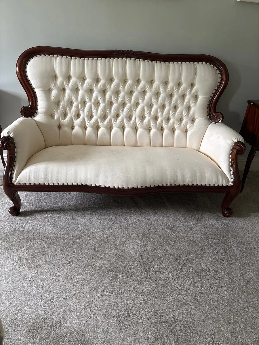 French Style Louis XVI Mahogany Sofa - Image 1