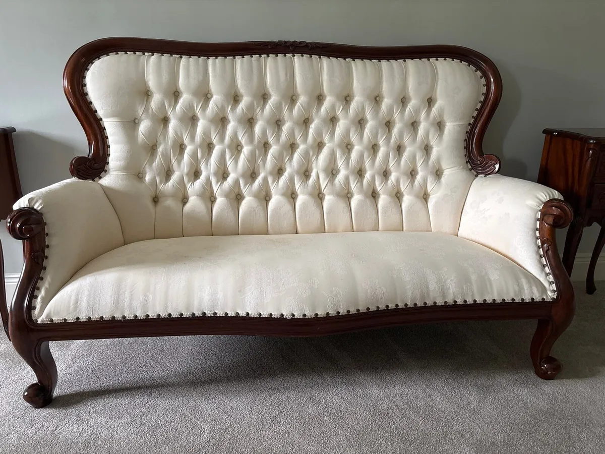 French Style Louis XVI Mahogany Sofa - Image 2
