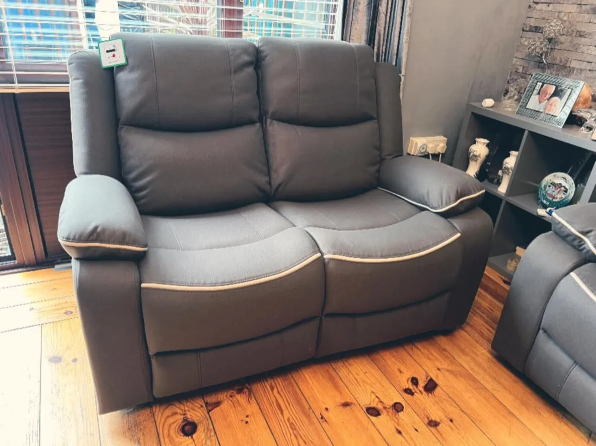 Chloe 3+2 Seater Micro Fabric Recliner Sofa - Image 3
