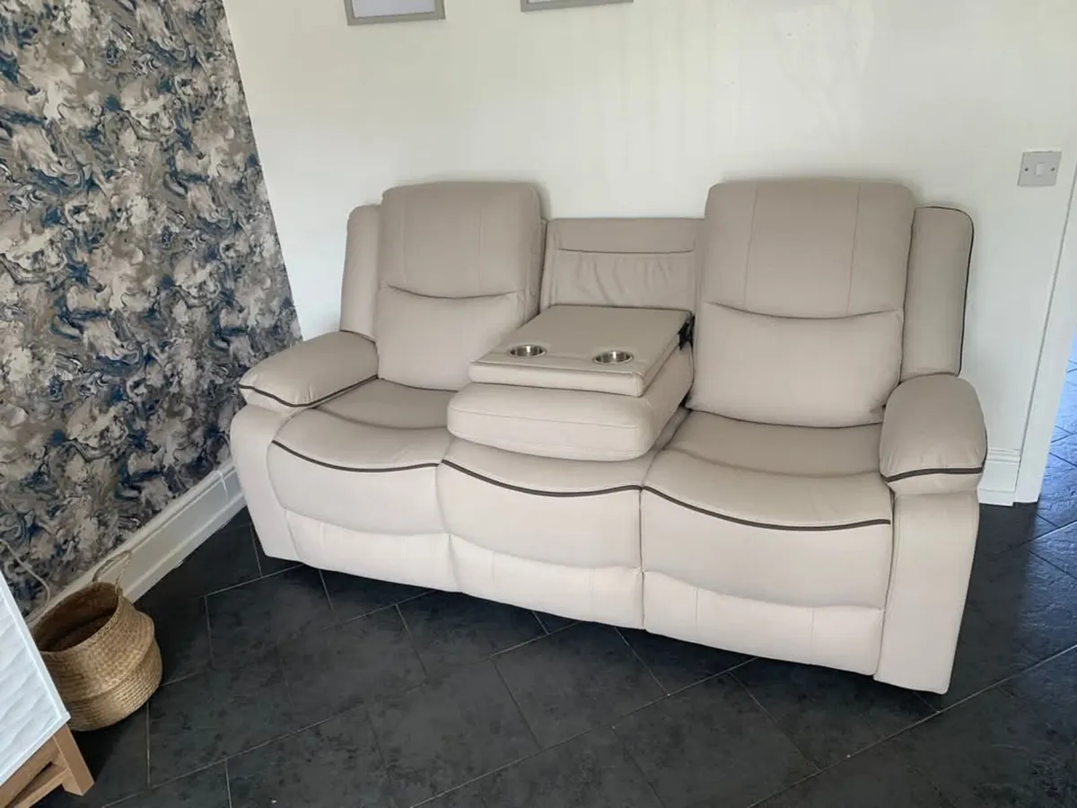 Chloe 3+2 Seater Micro Fabric Recliner Sofa - Image 4