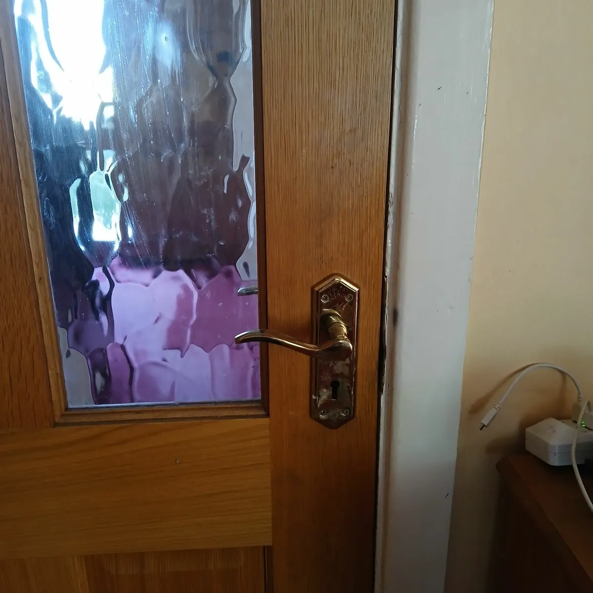 Door for sale, oak. Perfect with 4 panels, 6½ foot - Image 4