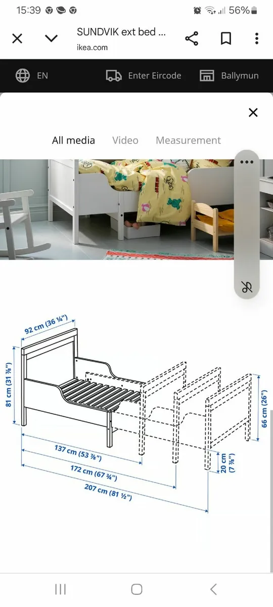 Toddler bed Ikea - Image 1