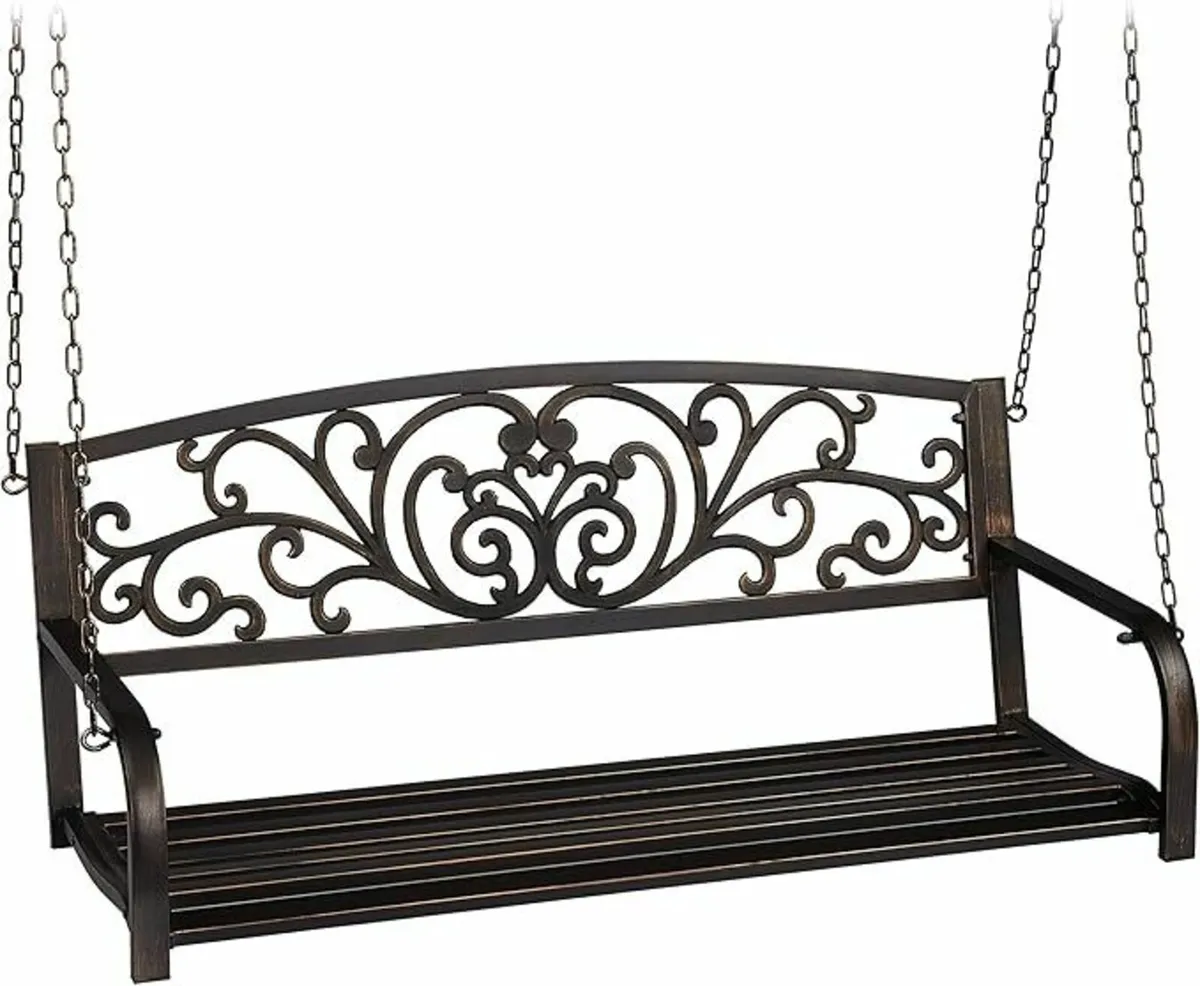Hanging Bench, 2-Seater vintage style - Image 4