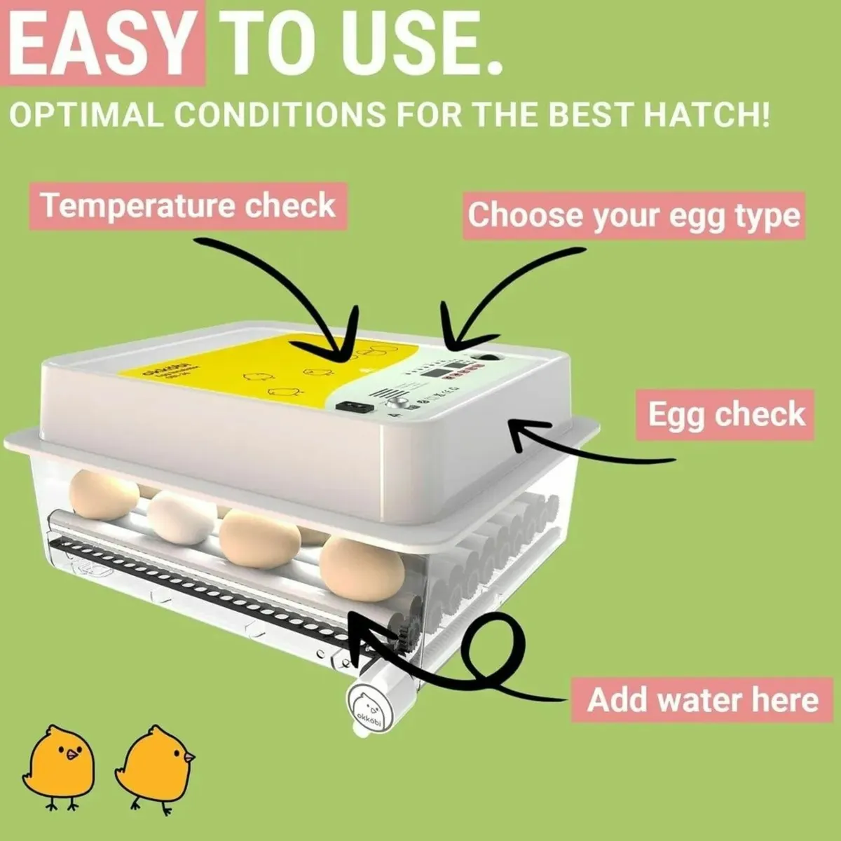 36-Egg Incubator Digital For Hatching Eggs - Image 2
