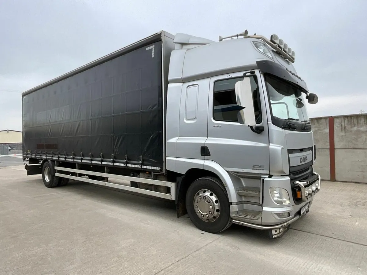DAF CF250 EURO 6 4x2 18 TON CURTAINSIDER LORRY - Image 1