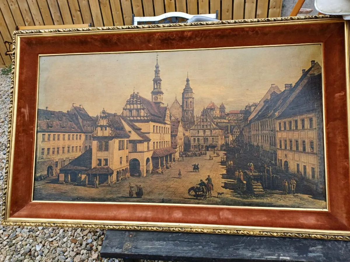 Large Vintage Canvas Print - Image 1