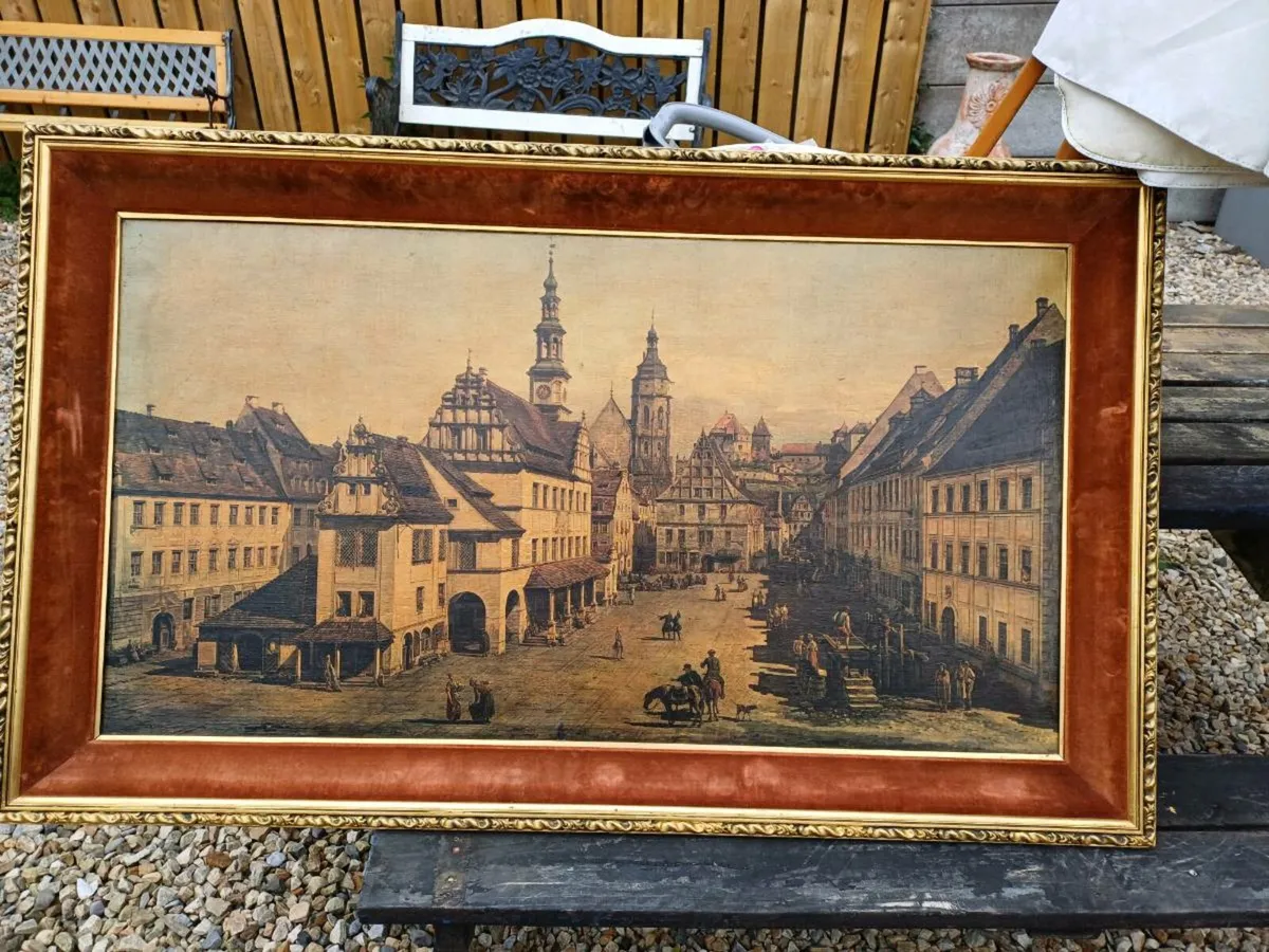 Large Vintage Canvas Print - Image 2