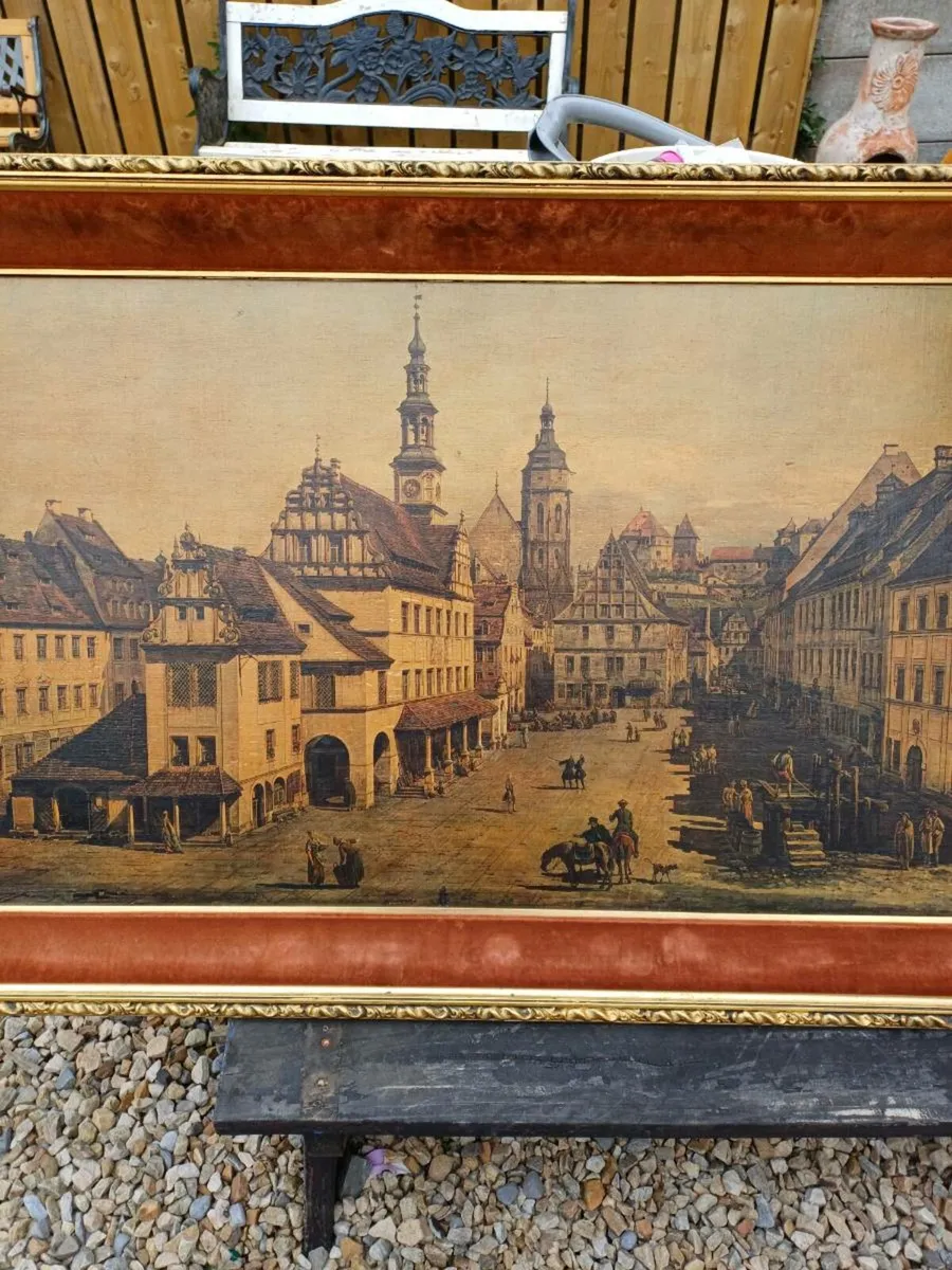Large Vintage Canvas Print - Image 3